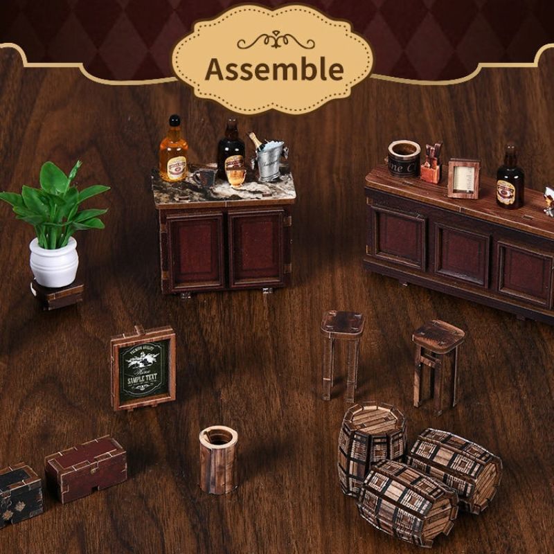 Corner Tavern DIY Miniature House Kit