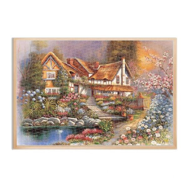 Peach Blossom Cottage Jigsaw Puzzle