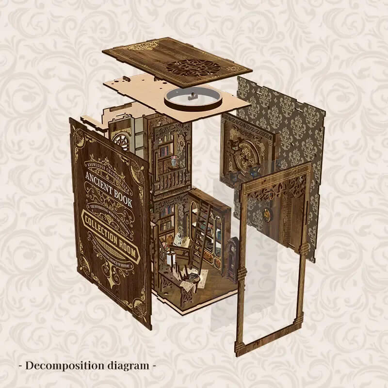 Ancient Book Archive DIY Book Nook Kit image 13