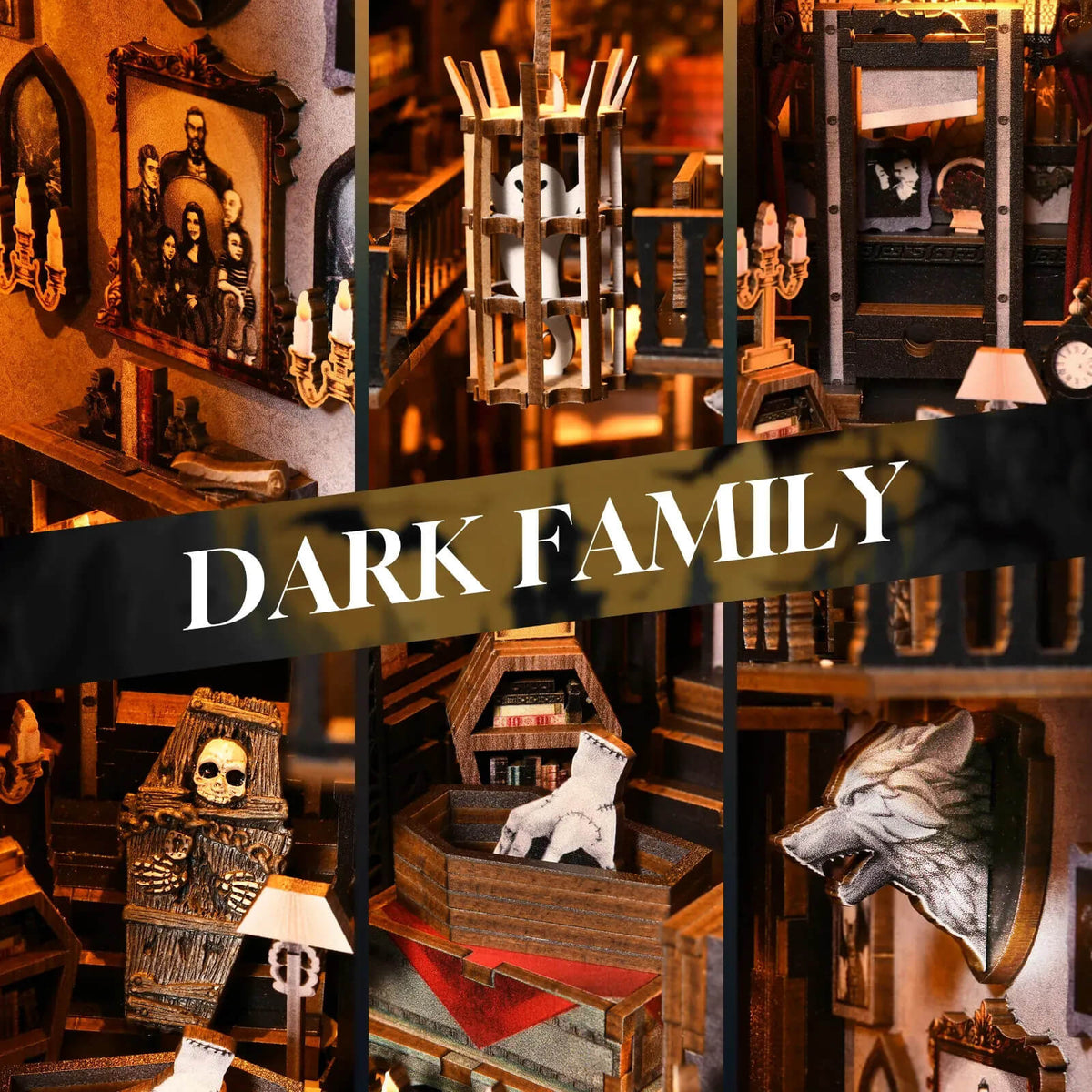 Dark Family Manor DIY Book Nook Kit image 04