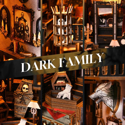 Dark Family Manor DIY Book Nook Kit image 04